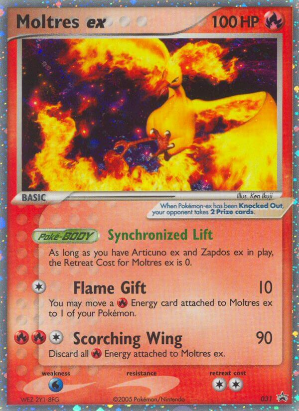 Moltres ex (031) [Nintendo: Black Star Promos] | Dumpster Cat Games