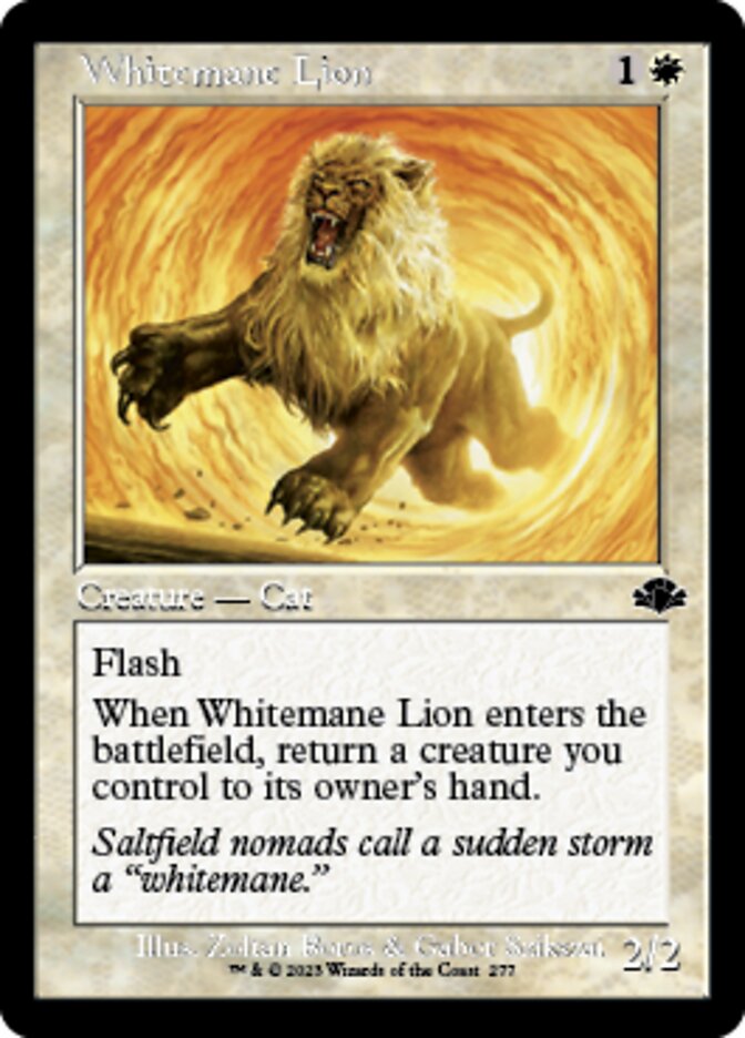 Whitemane Lion (Retro) [Dominaria Remastered] | Dumpster Cat Games