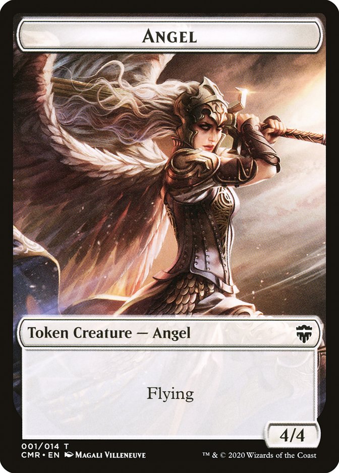 Angel Token [Commander Legends Tokens] | Dumpster Cat Games