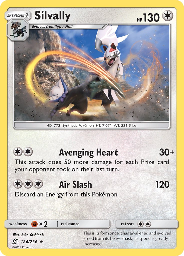 Silvally (184/236) (Theme Deck Exclusive) [Sun & Moon: Unified Minds] | Dumpster Cat Games