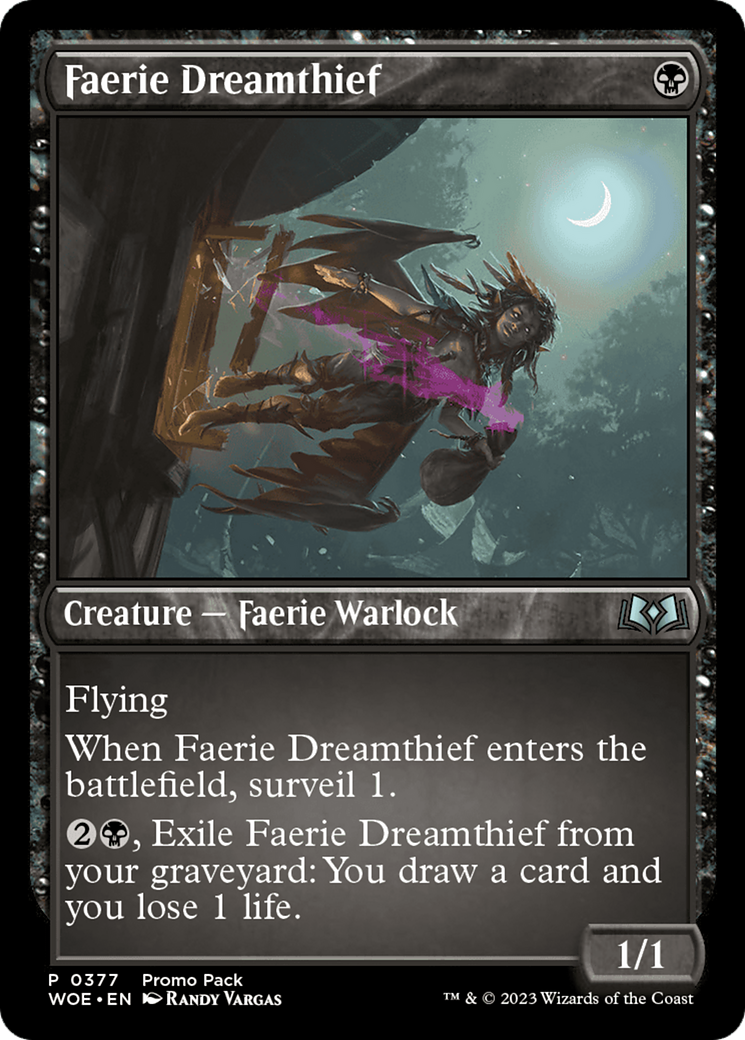 Faerie Dreamthief (Promo Pack) [Wilds of Eldraine Promos] | Dumpster Cat Games