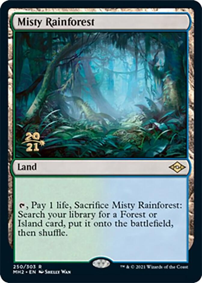 Misty Rainforest [Modern Horizons 2 Prerelease Promos] | Dumpster Cat Games