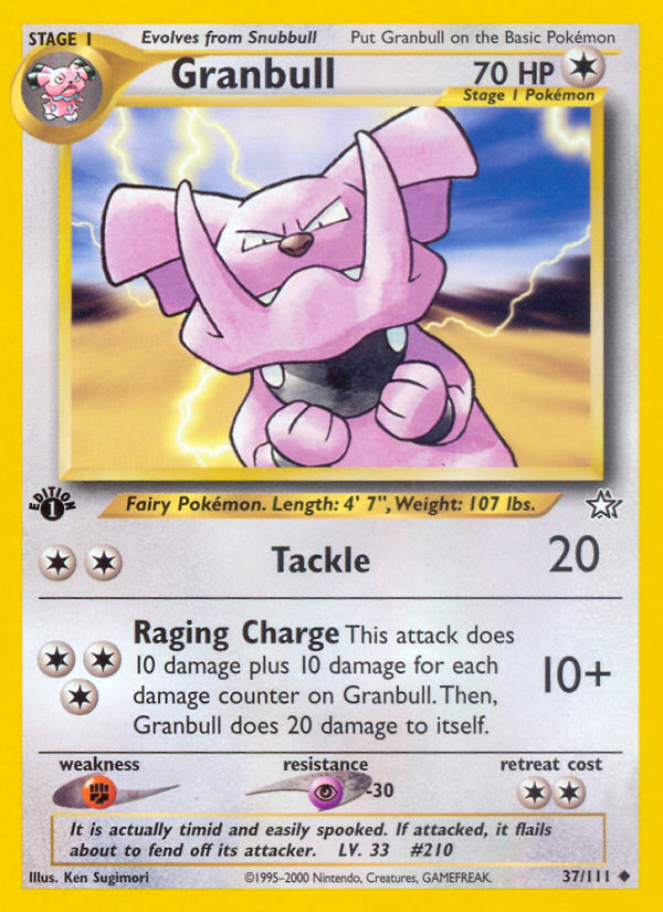 Granbull (37/111) [Neo Genesis 1st Edition] | Dumpster Cat Games