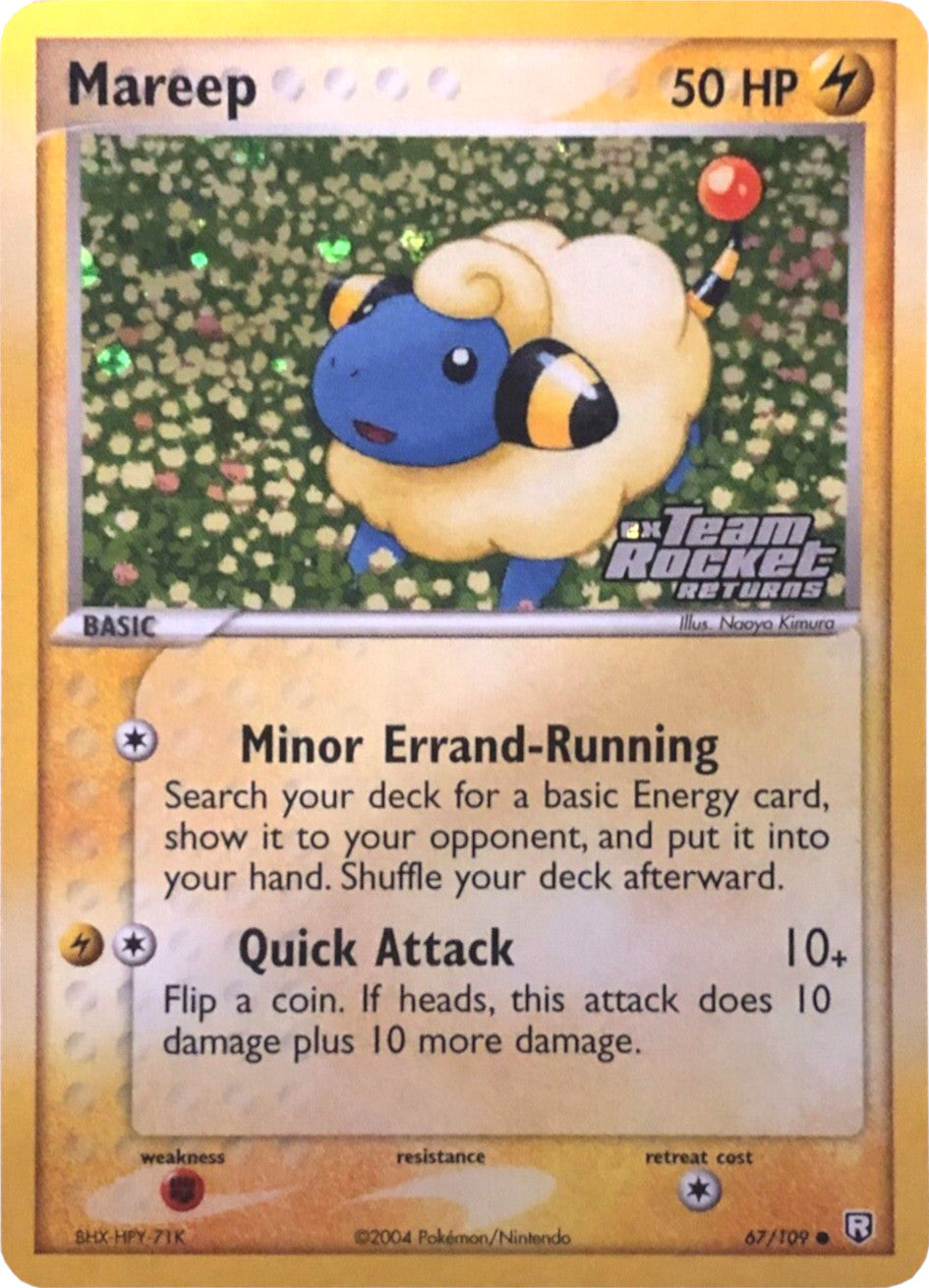 Mareep (67/109) (Stamped) [EX: Team Rocket Returns] | Dumpster Cat Games