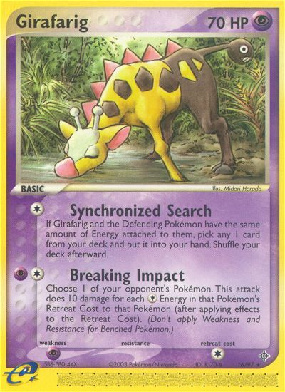 Girafarig (16/97) [EX: Dragon] | Dumpster Cat Games