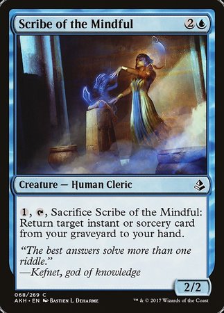 Scribe of the Mindful [Amonkhet] | Dumpster Cat Games