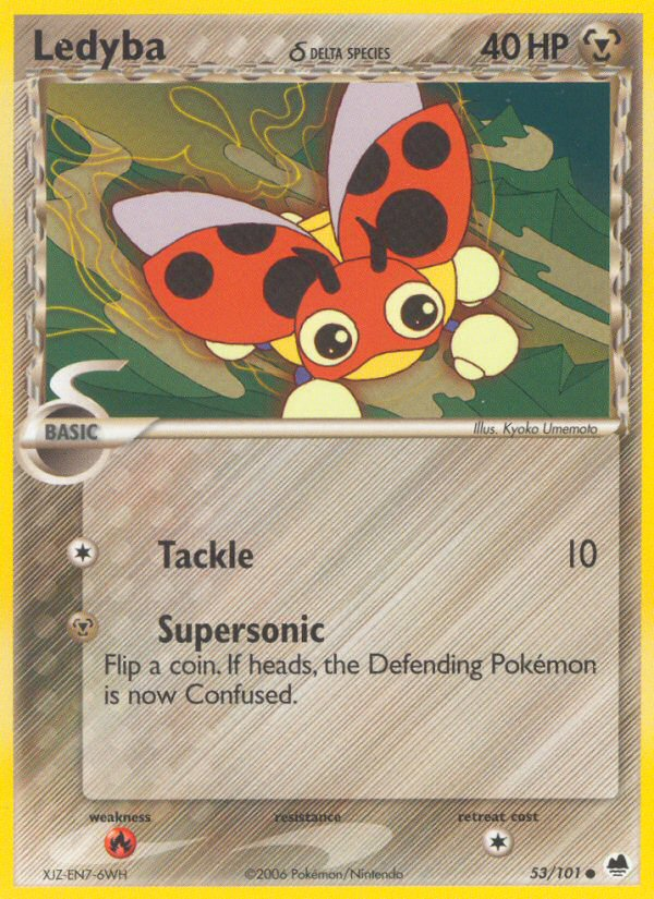 Ledyba (53/101) (Delta Species) [EX: Dragon Frontiers] | Dumpster Cat Games