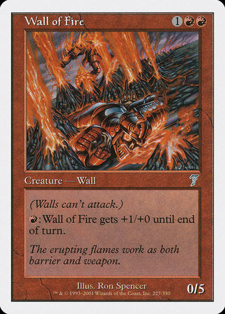 Wall of Fire [Seventh Edition] | Dumpster Cat Games