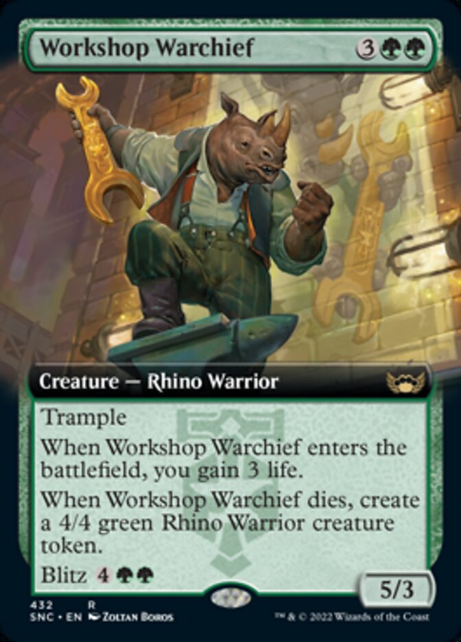 Workshop Warchief (Extended Art) [Streets of New Capenna] | Dumpster Cat Games