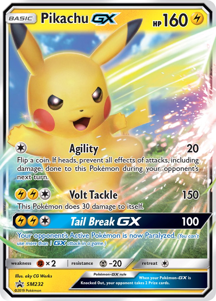 Pikachu GX (SM232) [Sun & Moon: Black Star Promos] | Dumpster Cat Games