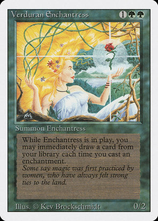 Verduran Enchantress [Revised Edition] | Dumpster Cat Games