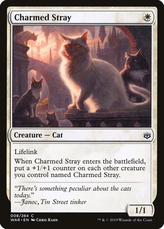 Charmed Stray [War of the Spark] | Dumpster Cat Games