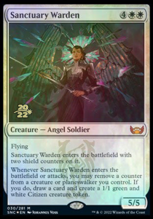 Sanctuary Warden [Streets of New Capenna Prerelease Promos] | Dumpster Cat Games