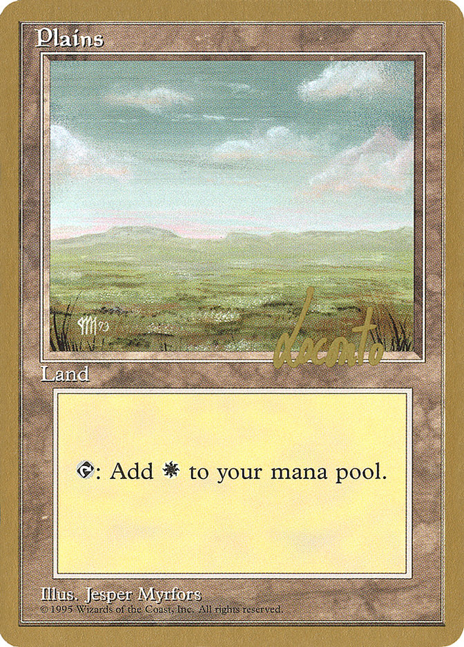 Plains (ml364) (Michael Loconto) [Pro Tour Collector Set] | Dumpster Cat Games