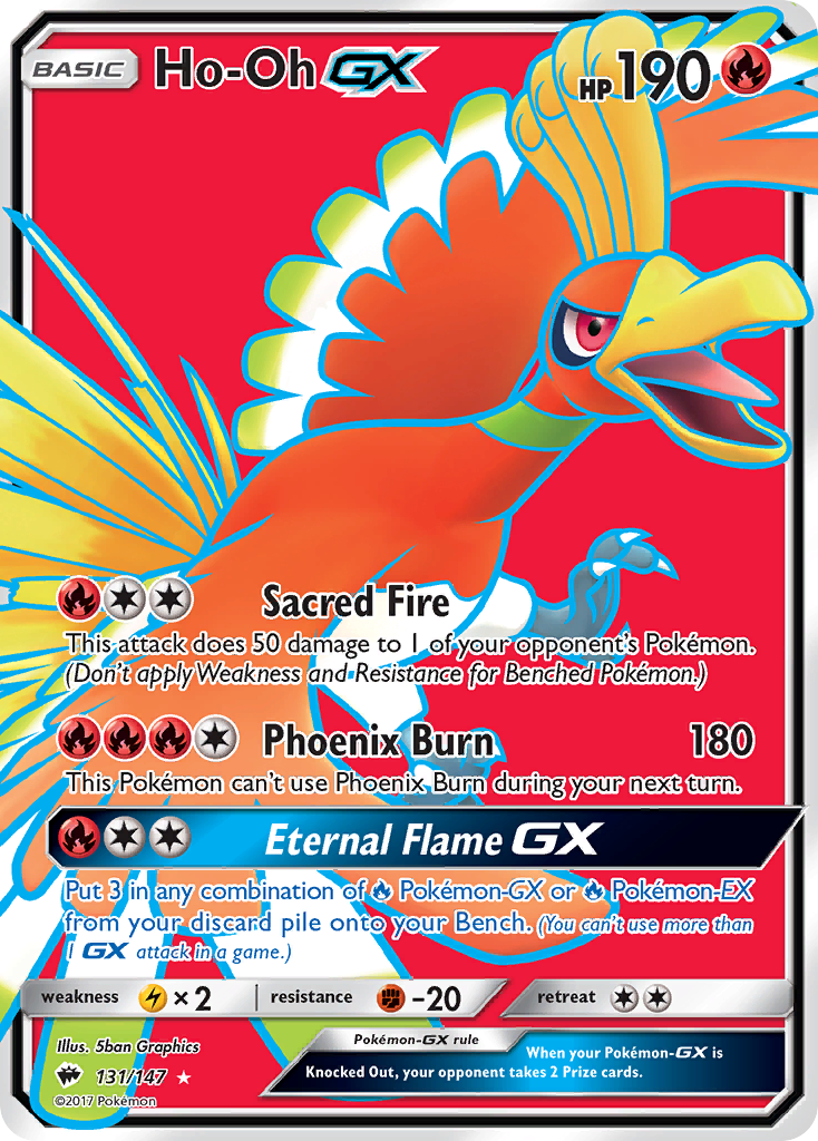 Ho-Oh GX (131/147) [Sun & Moon: Burning Shadows] | Dumpster Cat Games