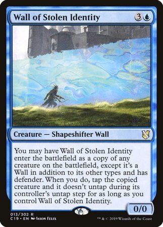 Wall of Stolen Identity [Commander 2019] | Dumpster Cat Games