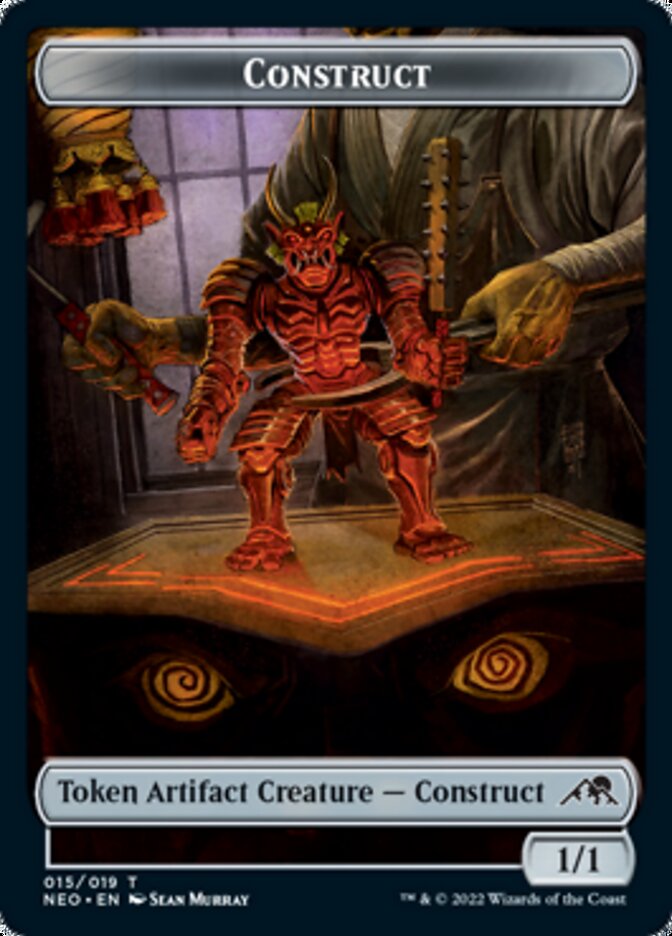 Construct (015) // Blood (017) Double-sided Token [Challenger Decks 2022 Tokens] | Dumpster Cat Games