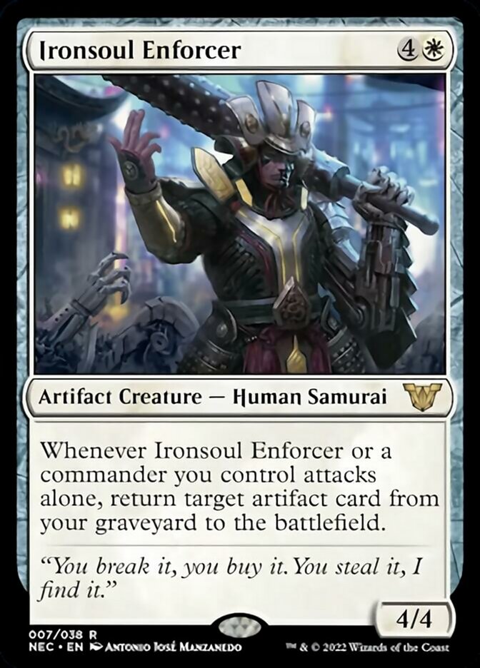 Ironsoul Enforcer [Kamigawa: Neon Dynasty Commander] | Dumpster Cat Games