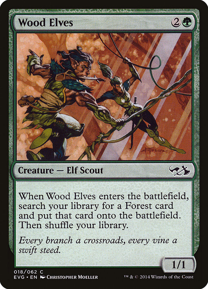 Wood Elves (Elves vs. Goblins) [Duel Decks Anthology] | Dumpster Cat Games