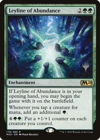 Leyline of Abundance [Core Set 2020 Promos] | Dumpster Cat Games