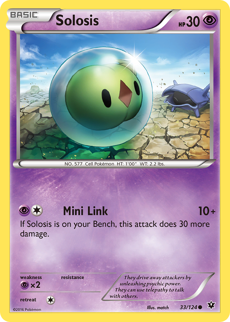 Solosis (33/124) [XY: Fates Collide] | Dumpster Cat Games