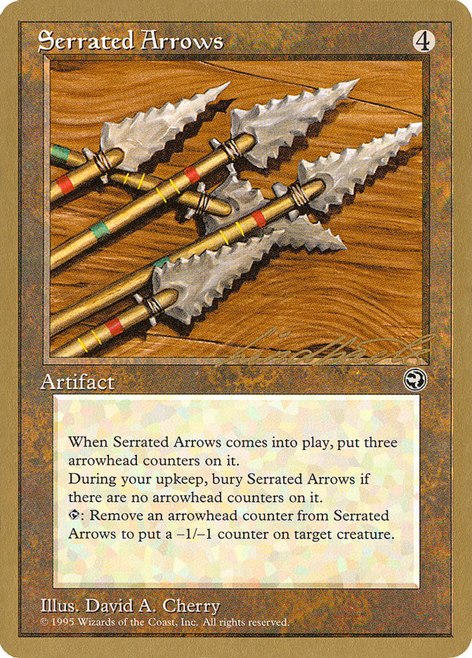 Serrated Arrows (Leon Lindback) [Pro Tour Collector Set] | Dumpster Cat Games