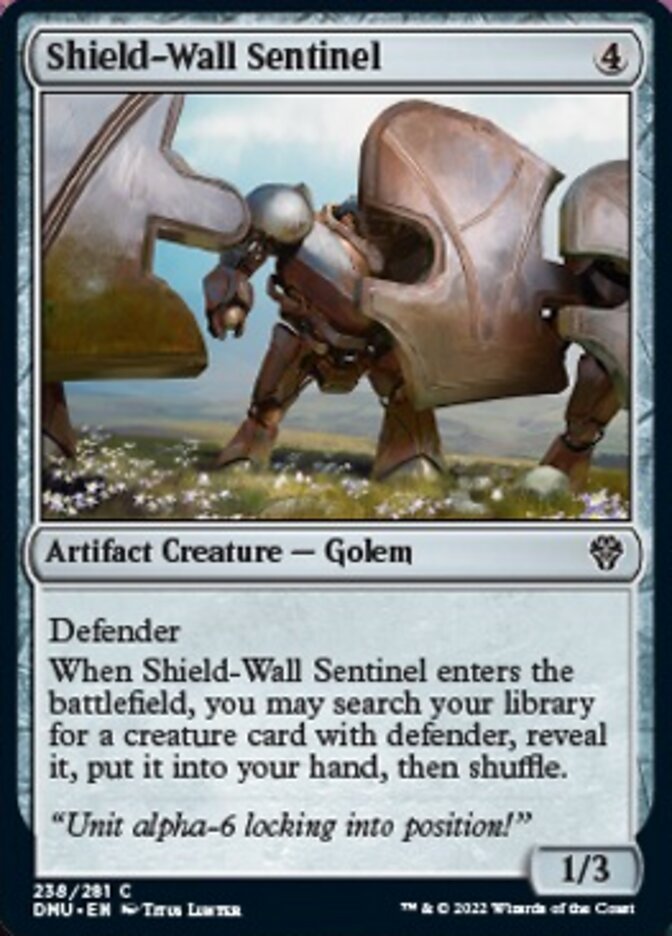 Shield-Wall Sentinel [Dominaria United] | Dumpster Cat Games