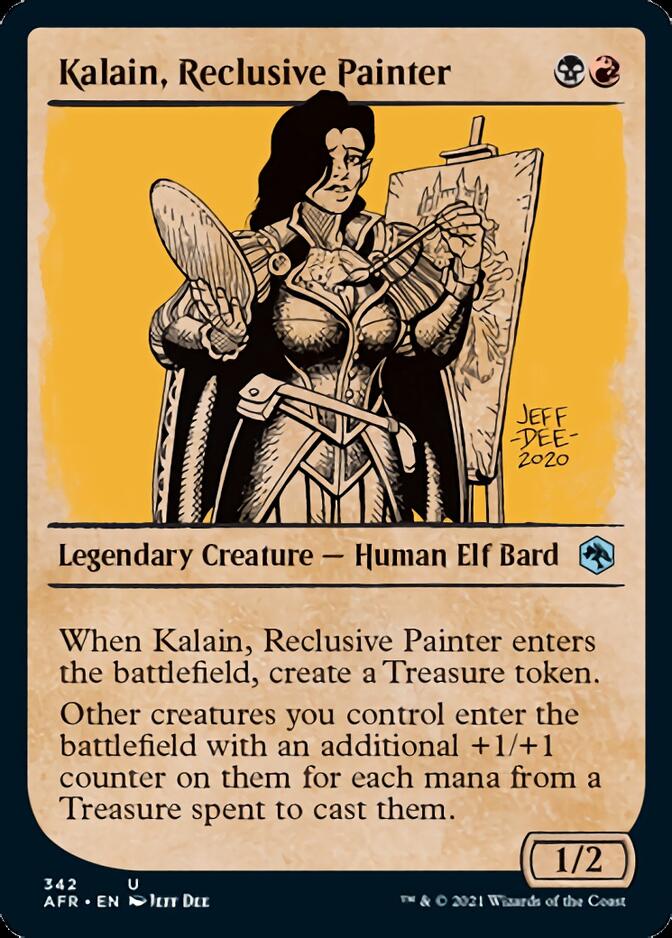 Kalain, Reclusive Painter (Showcase) [Dungeons & Dragons: Adventures in the Forgotten Realms] | Dumpster Cat Games