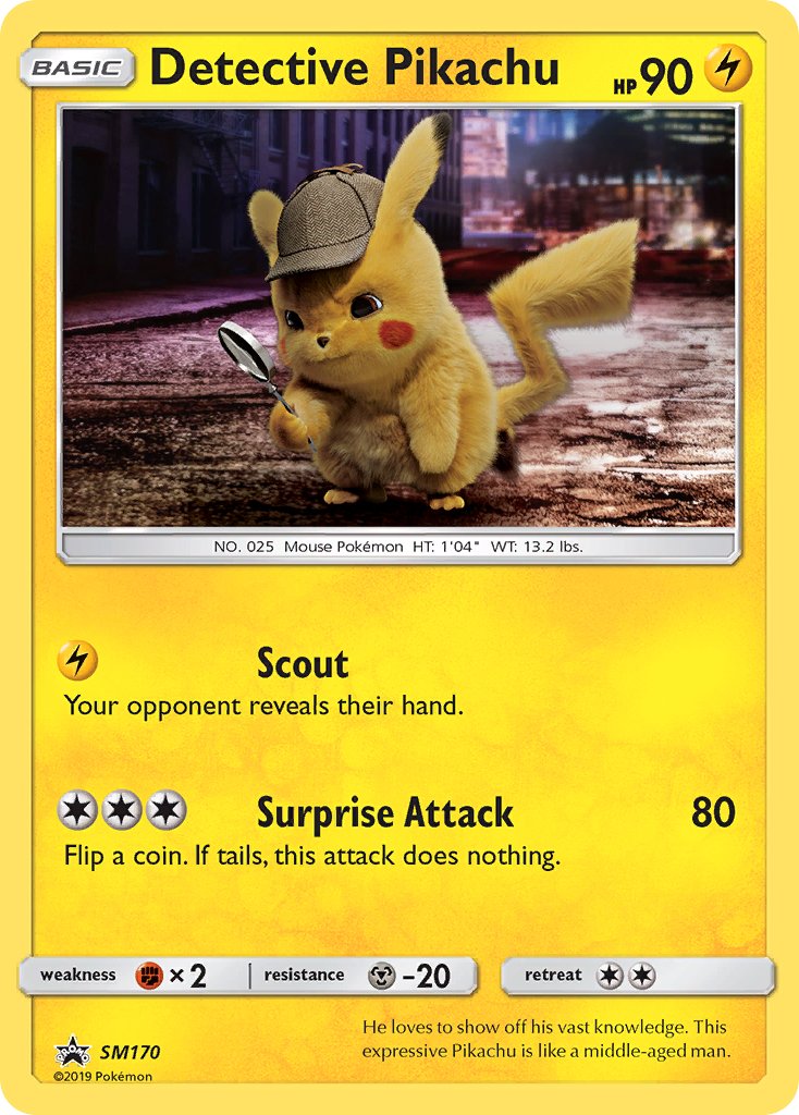 Detective Pikachu (SM170) [Sun & Moon: Black Star Promos] | Dumpster Cat Games