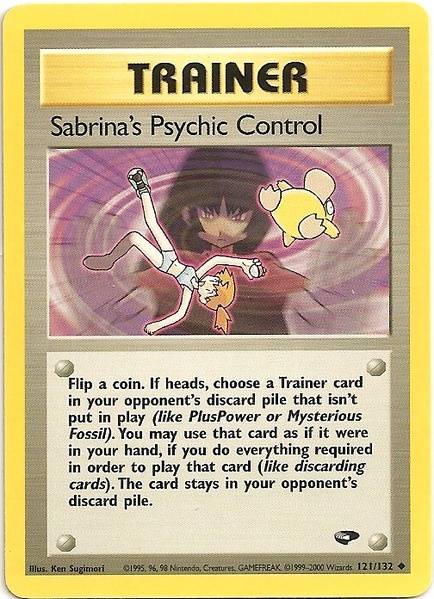 Sabrina's Psychic Control (121/132) [Gym Challenge Unlimited] | Dumpster Cat Games