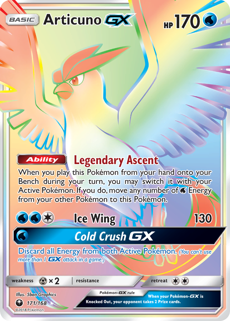 Articuno GX (171/168) [Sun & Moon: Celestial Storm] | Dumpster Cat Games