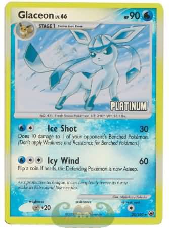 Glaceon (20/100) [Burger King Promos: 2009 Collection] | Dumpster Cat Games