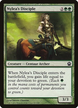 Nylea's Disciple [Theros] | Dumpster Cat Games