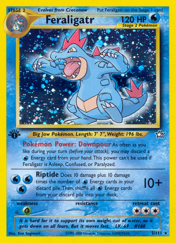 Feraligatr (5/111) [Neo Genesis 1st Edition] | Dumpster Cat Games