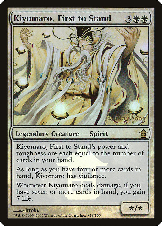 Kiyomaro, First to Stand [Saviors of Kamigawa Promos] | Dumpster Cat Games