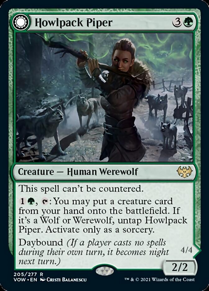 Howlpack Piper // Wildsong Howler [Innistrad: Crimson Vow] | Dumpster Cat Games