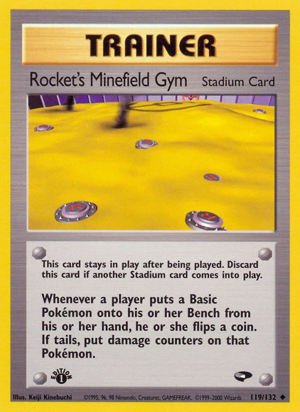 Rocket's Minefield Gym (119/132) [Gym Challenge 1st Edition] | Dumpster Cat Games