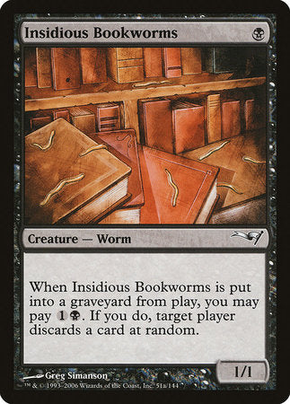 Insidious Bookworms (Version 2) [Coldsnap Theme Decks] | Dumpster Cat Games