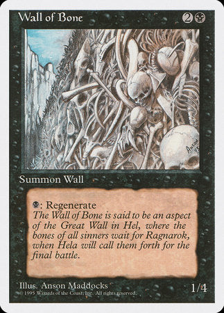 Wall of Bone [Fourth Edition] | Dumpster Cat Games