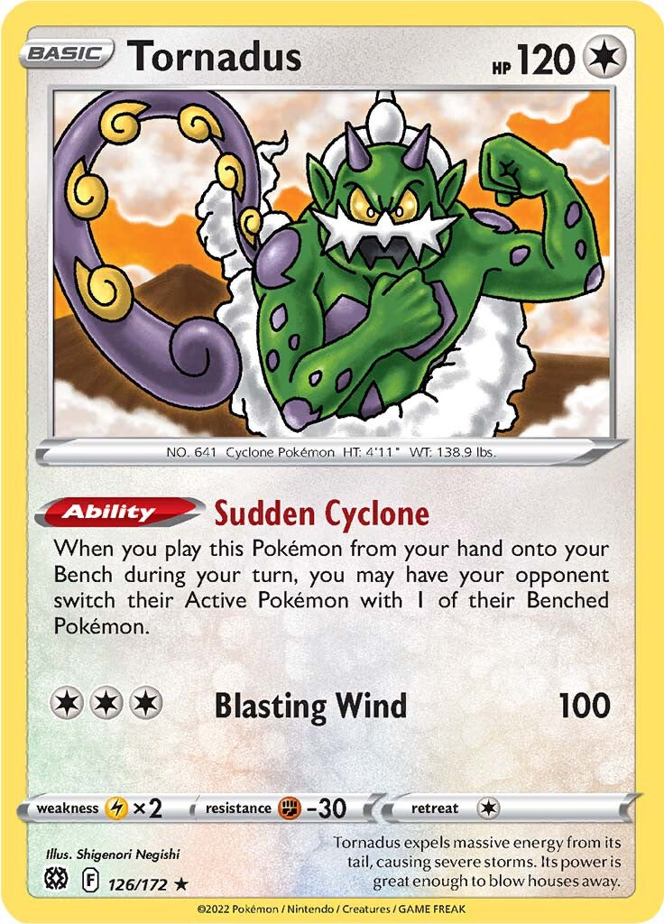 Tornadus (126/172) [Sword & Shield: Brilliant Stars] | Dumpster Cat Games