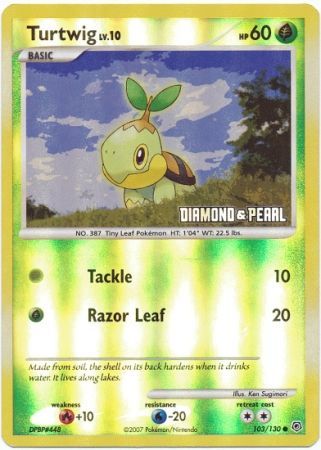 Turtwig (103/130) [Burger King Promos: 2008 Collection] | Dumpster Cat Games