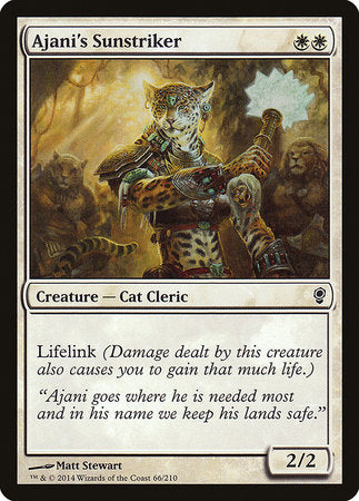 Ajani's Sunstriker [Conspiracy] | Dumpster Cat Games