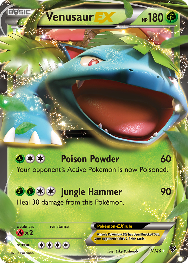 Venusaur EX (1/146) [XY: Base Set] | Dumpster Cat Games