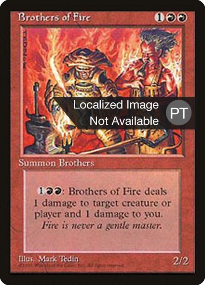 Brothers of Fire [Fourth Edition (Foreign Black Border)] | Dumpster Cat Games