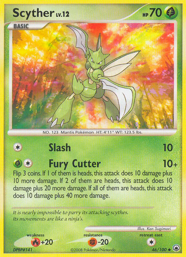 Scyther (46/100) [Diamond & Pearl: Majestic Dawn] | Dumpster Cat Games