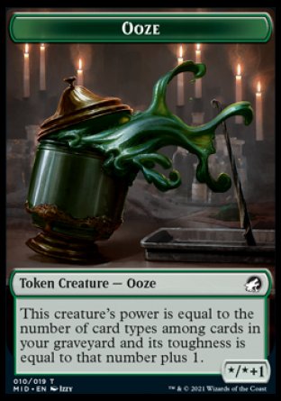 Ooze Token [Innistrad: Midnight Hunt Tokens] | Dumpster Cat Games