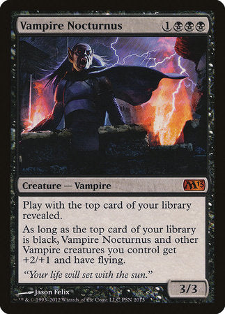 Vampire Nocturnus [Duels of the Planeswalkers 2012 Promos ] | Dumpster Cat Games