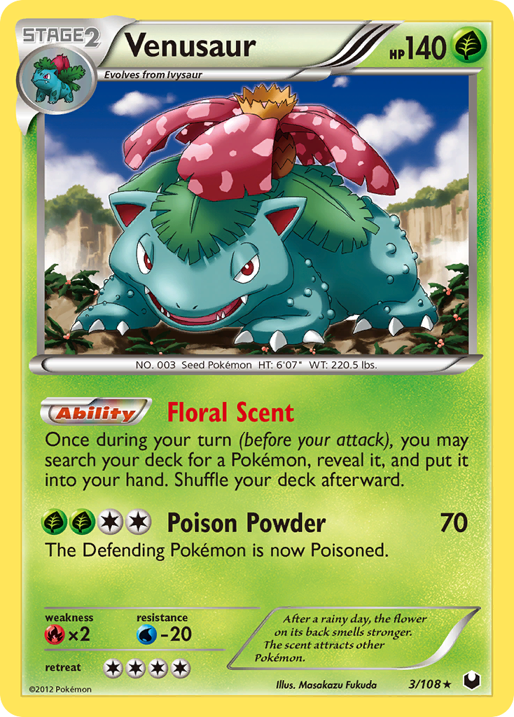 Venusaur (3/108) [Black & White: Dark Explorers] | Dumpster Cat Games