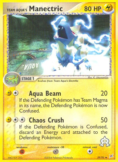 Team Aqua's Manectric (29/95) [EX: Team Magma vs Team Aqua] | Dumpster Cat Games