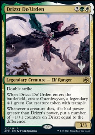 Drizzt Do'Urden (Promo Pack) [Dungeons & Dragons: Adventures in the Forgotten Realms Promos] | Dumpster Cat Games